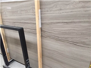 Athen Wooden Marble Slabs China Grey Natural Stone Tile