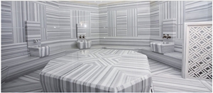 Blue Wooden Striato Olimpico Elegant Marble Slabs