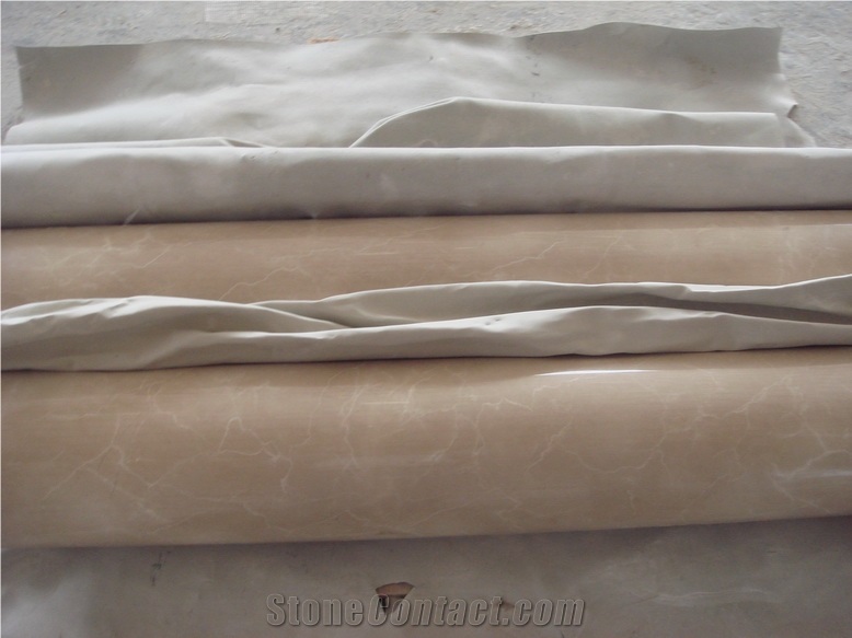 Botticino Classico Beige Elegant Marble Columns