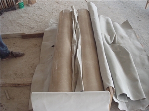 Botticino Classico Beige Elegant Marble Columns