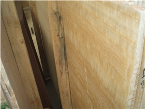China Honey Yellow Onyx Slabs Natural Stone Tile