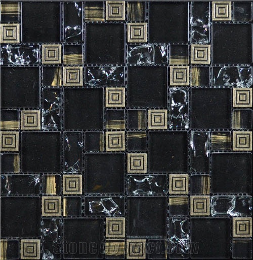 China Mixed Glass Mosaic for Walling Flooring