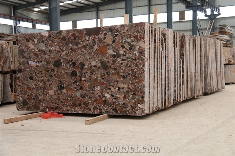 China Shining Balls Marble Slabs Natural Stone Tile