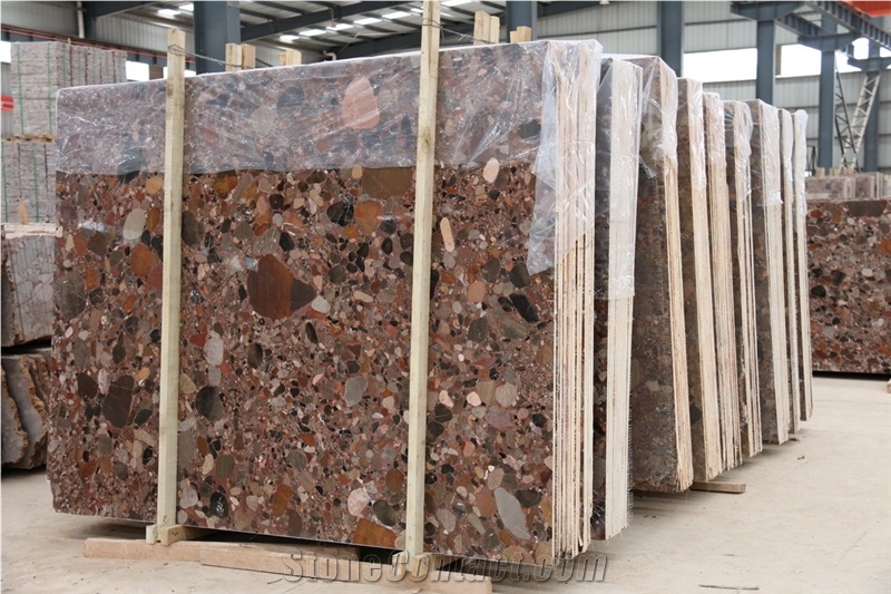 China Shining Balls Marble Slabs Natural Stone Tile