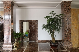 China Shining Balls Marble Slabs Natural Stone Tile