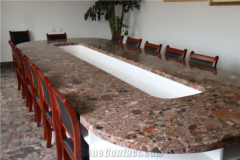 China Shining Balls Marble Slabs Natural Stone Tile