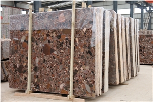 China Shining Balls Marble Slabs Natural Stone Tile