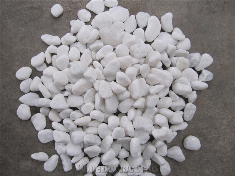 China White Cobble Stone White Pebble