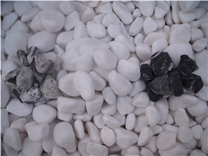 China White Cobble Stone White Pebble