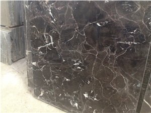 Chinese Dark Emperador Marble Slabs, China Brown Marble
