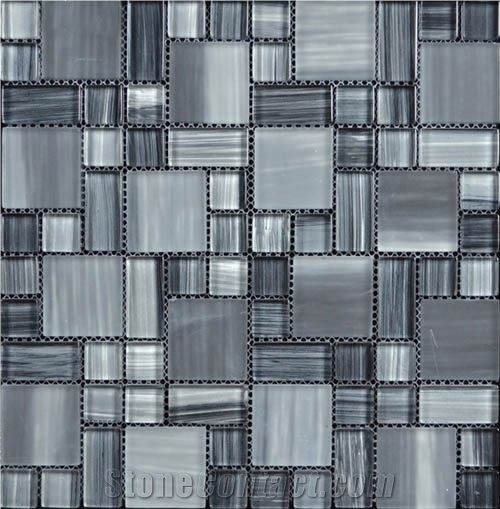Chinese Mixed Glass Mosaic