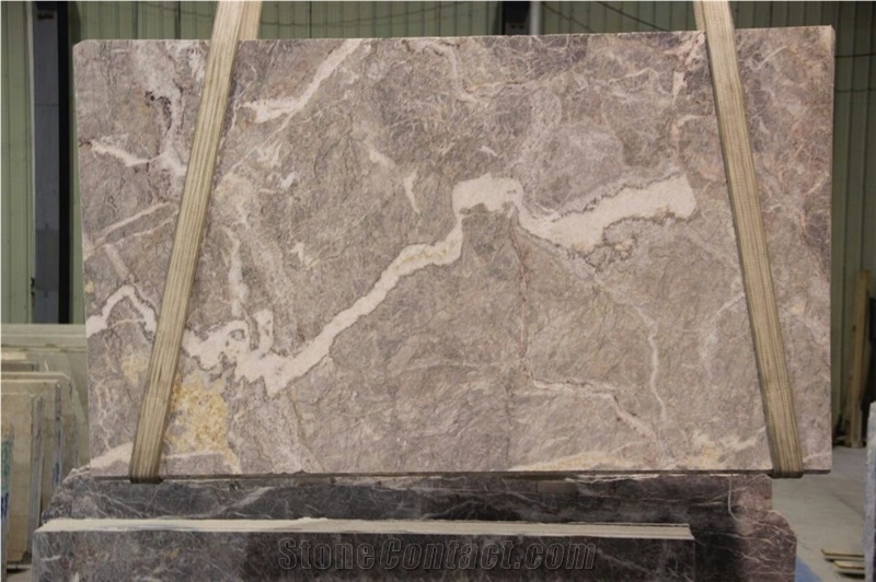 Light Grey Marble Slabs Fior Di Pesco Carnico Stone