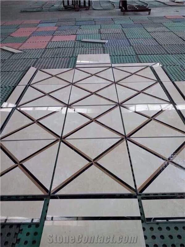 Marble Water-Jet Medallions Design, Square Floor Medallions