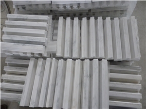 Premium Pure White Marble Decorative Wall Moldings