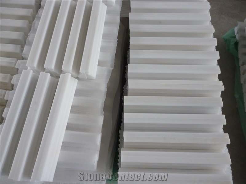 Premium Pure White Marble Decorative Wall Moldings