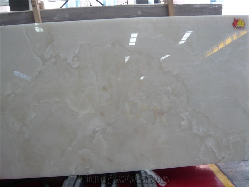 Pure Snow Elegant Natural White Onyx Slabs