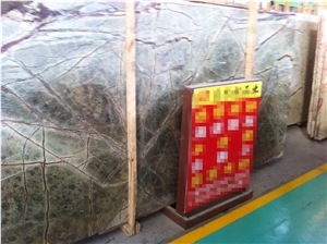 Rainforest Green Elegant Natural Marble Slabs