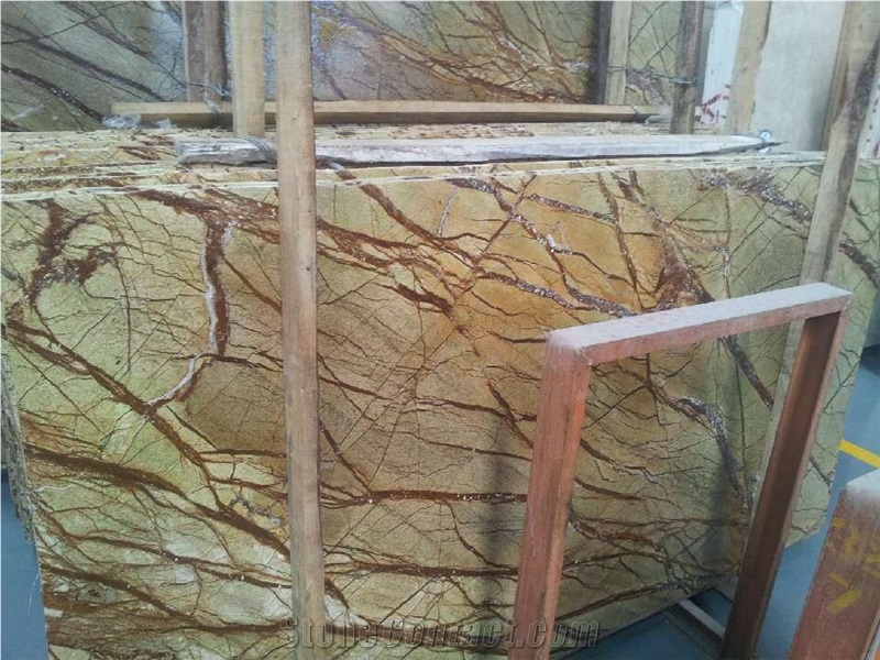 Rainforest Green Elegant Natural Marble Slabs