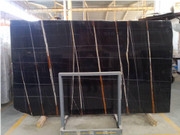 Sahara Noir Tunisia Black Natural Marble Slabs
