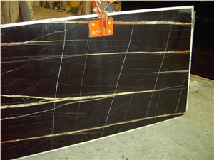 Tunisian Nero Aziza Elegant Black Natural Marble Slabs