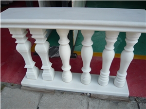 White Elegant Natural Marble Balustrade Railing