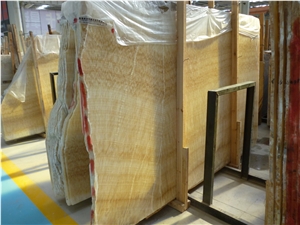 Yellow Honey Elegant Natural China Onyx Slabs
