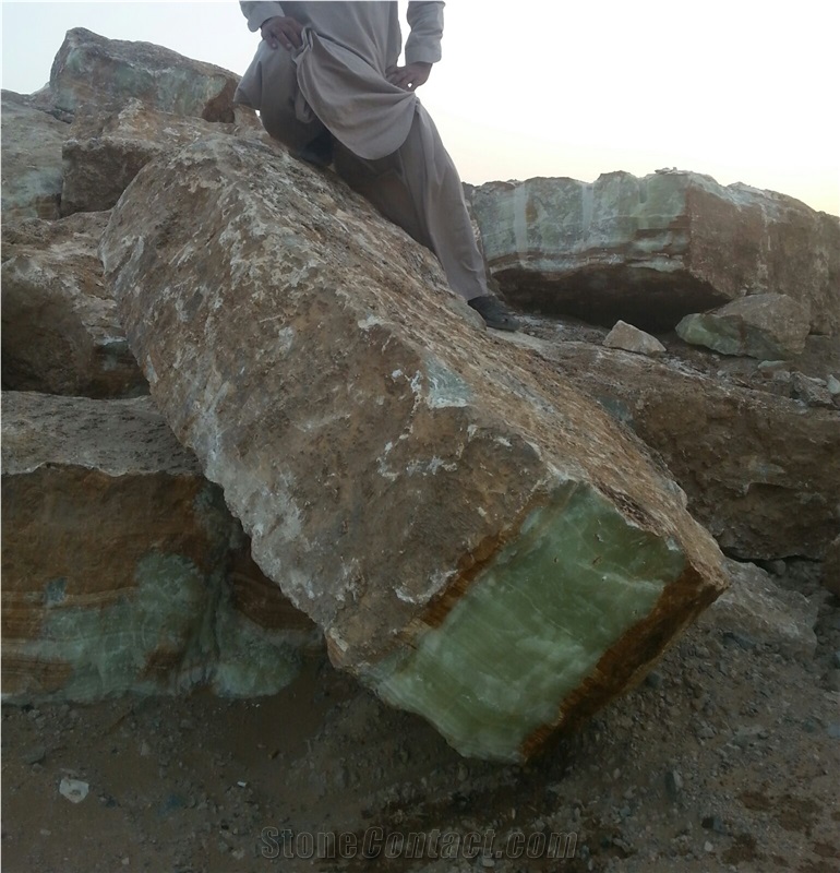 Afghan Dark Green Onyx Blocks