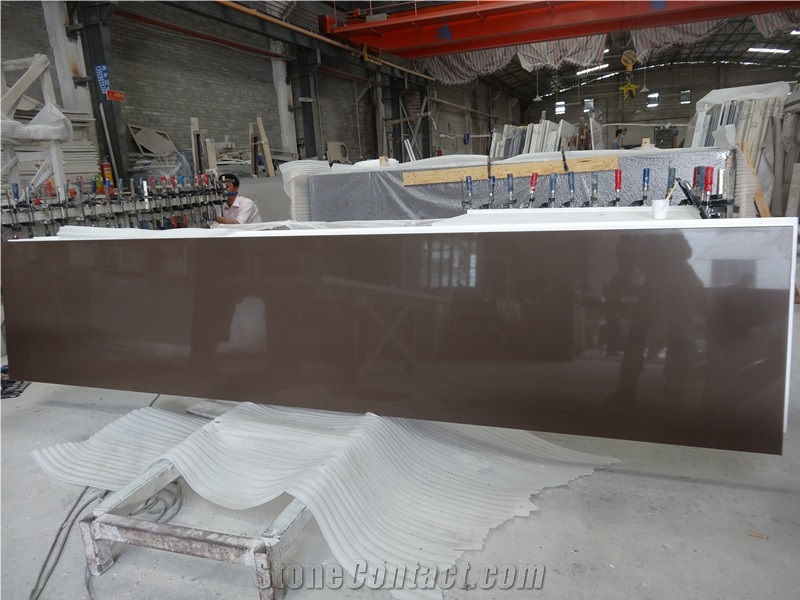Coffee Sand / Quartz Stone Tiles & Slabs, Engineered Stone,Floor Covering Tiles, Quartz Wall Covering Tiles,Quartz Skirting
