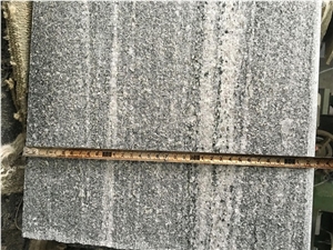 Best Quality Nero Santiago Grey Granite Flamed Tile, China Grey Granite