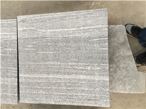 Best Quality Nero Santiago Grey Granite Flamed Tile, China Grey Granite