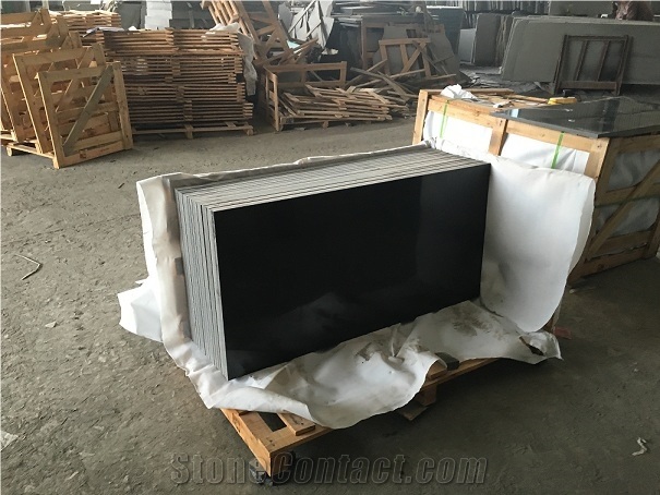 Factory Best Price China Mongolia Black Granite Slabs & Tiles