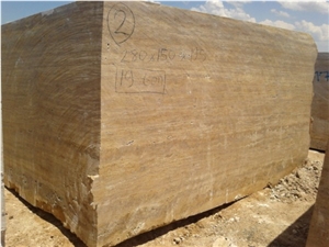 Sivas Noce Travertine Quarry Blocks, Brown Travertine Blocks Turkey