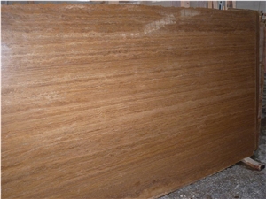 Sivas Noce Travertine Quarry Blocks, Brown Travertine Blocks Turkey