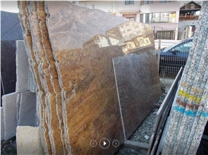 India Desert Rose Granite Slabs, Multicolor Polished Granite Floor Tiles