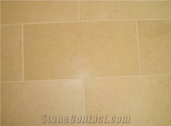 Jerusalem Gold Medium Limestone Slabs & Tiles, Yellow Limestone Floor Tiles, Wall Tiles