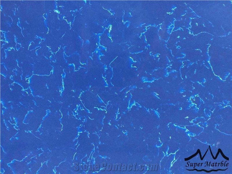 Blue Quartz Stone Slabs & Tiles - Blue Enchantress