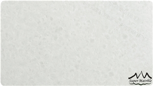 Crystal Pure White Crystallized Stone Slabs & Tiles