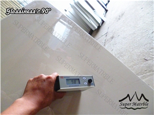 Crystal Pure White Crystallized Stone Slabs & Tiles