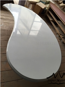 Fashion Leaf Shape Quartz Stone Coffee Table
