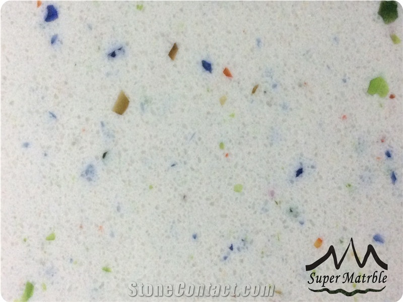Quartz Stone Slab-Rainbow Bs1006 Engineered Stone