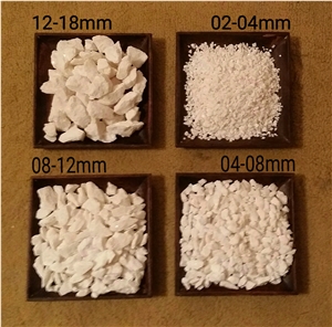White Marble Chips, Pebble White Marble Chips, Pebble