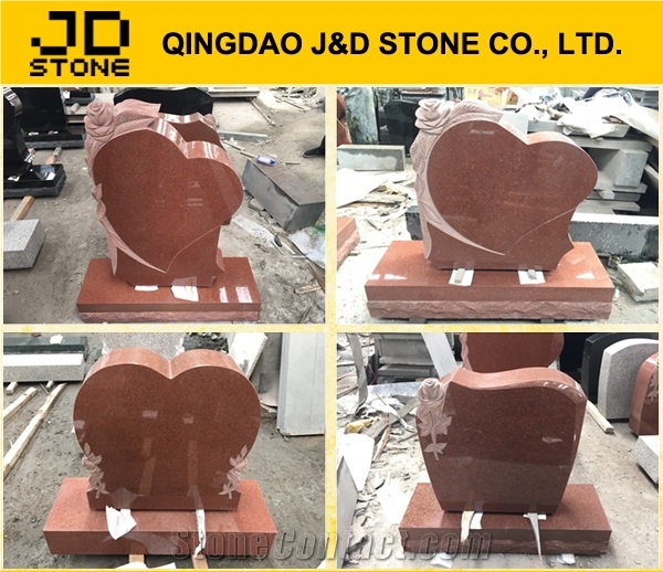 India Red Headstone Monuments Grave Stones