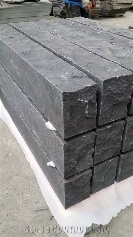Absolutely Black Mongolia Black Basalt Sides Split Steps Palisades Stone Competitive Prices