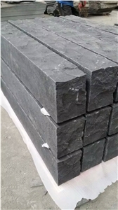Absolutely Black Mongolia Black Basalt Sides Split Steps Palisades Stone Competitive Prices
