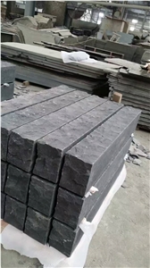 Absolutely Black Mongolia Black Basalt Sides Split Steps Palisades Stone Competitive Prices