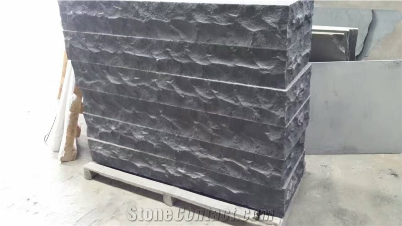 Absolutely Black Mongolia Black Basalt Sides Split Steps Palisades Stone Competitive Prices