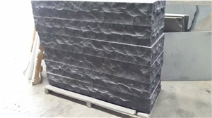Absolutely Black Mongolia Black Basalt Sides Split Steps Palisades Stone Competitive Prices