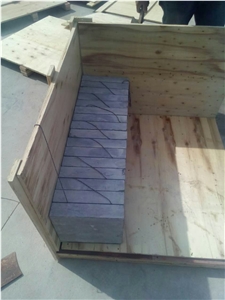 China Blue Limestone Best Material Honed Surface Cube Paving Stone Blocks