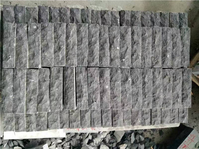 China Shandong Blue Limestone Mushroom Wall Blocks Stone Competitive Prices