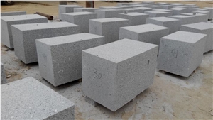 G341 Siliver Grey Granite Handmade Natural Surface Wall Stone Curbs Sitting Blocks